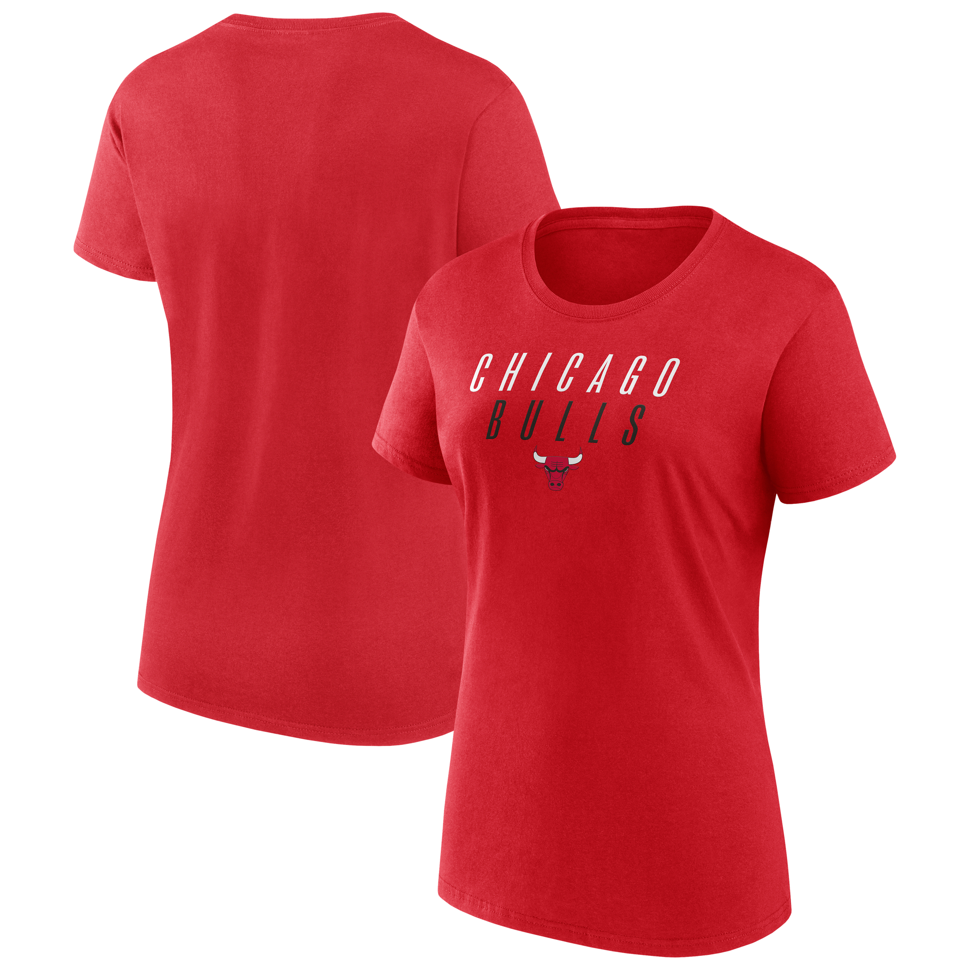 Women's-Fanatics Red Chicago Bulls T-Shirt